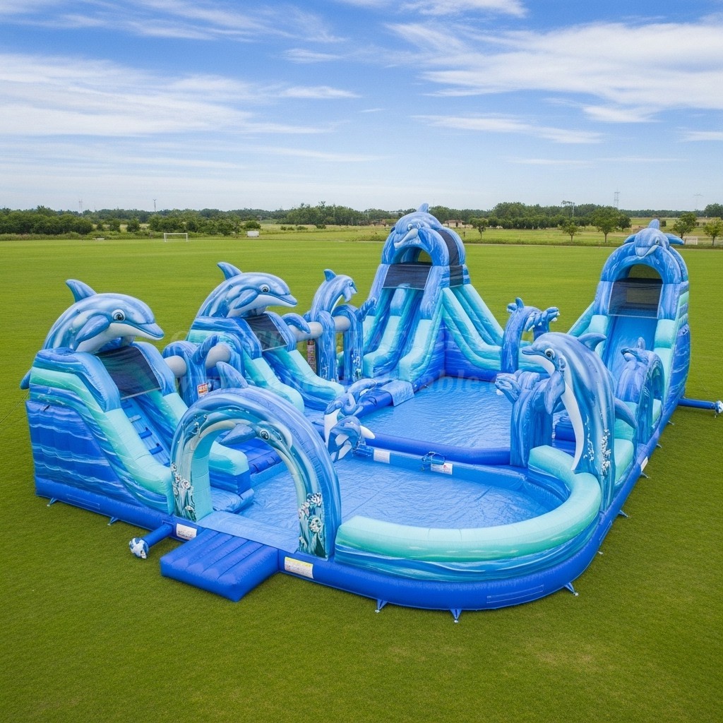 Pool3-454 Dolphin Theme Pool Water Park