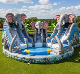 Pool3-462 Elephant Theme Pool Water Park