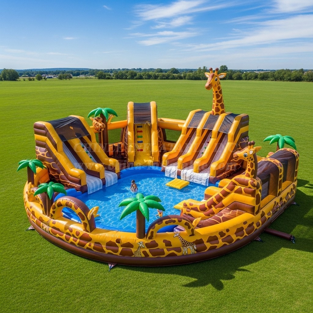 Pool3-470 Giraffe Theme Pool Water Park