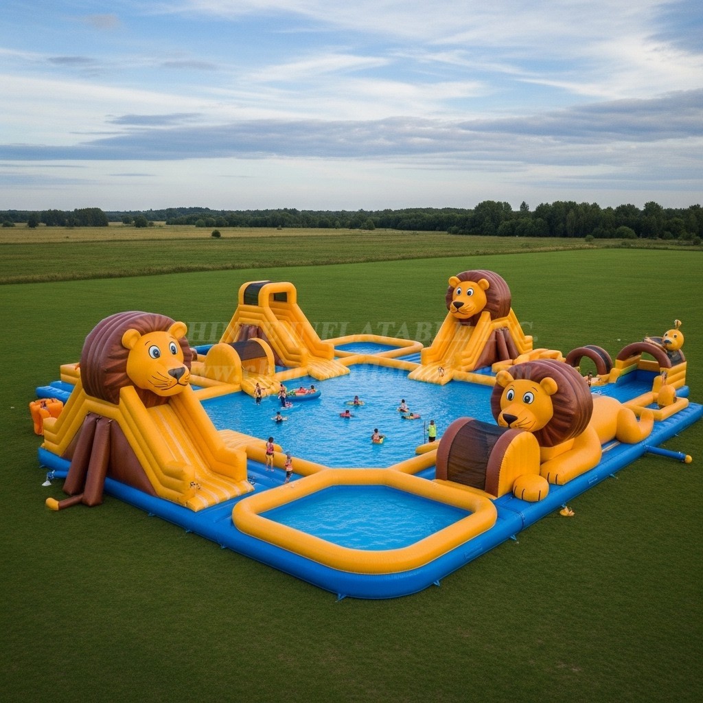 Pool3-485 Lion Theme Pool Water Park