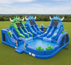 Pool3-497 Monster Theme Pool Water Park