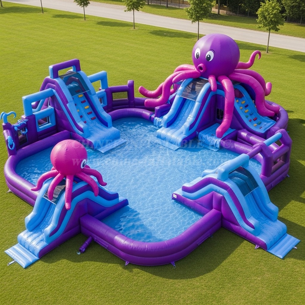 Pool3-499 Octopus Theme Pool Water Park