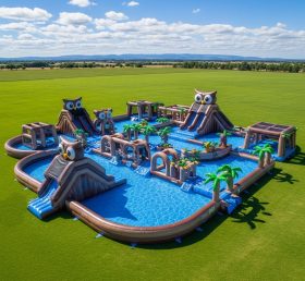 Pool3-501 Owl Theme Pool Water Park