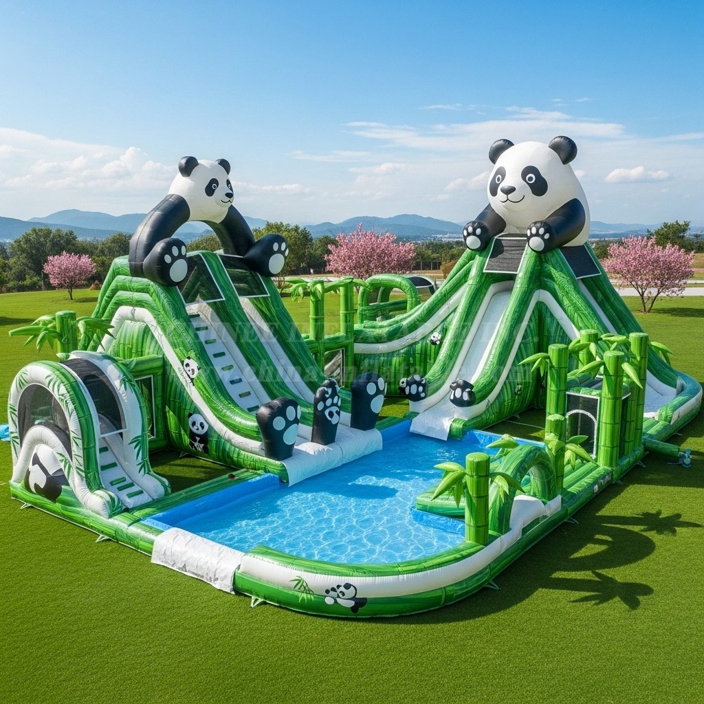 Pool3-502 Panda Theme Pool Water Park