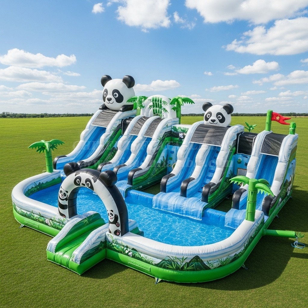Pool3-503 Panda Theme Pool Water Park