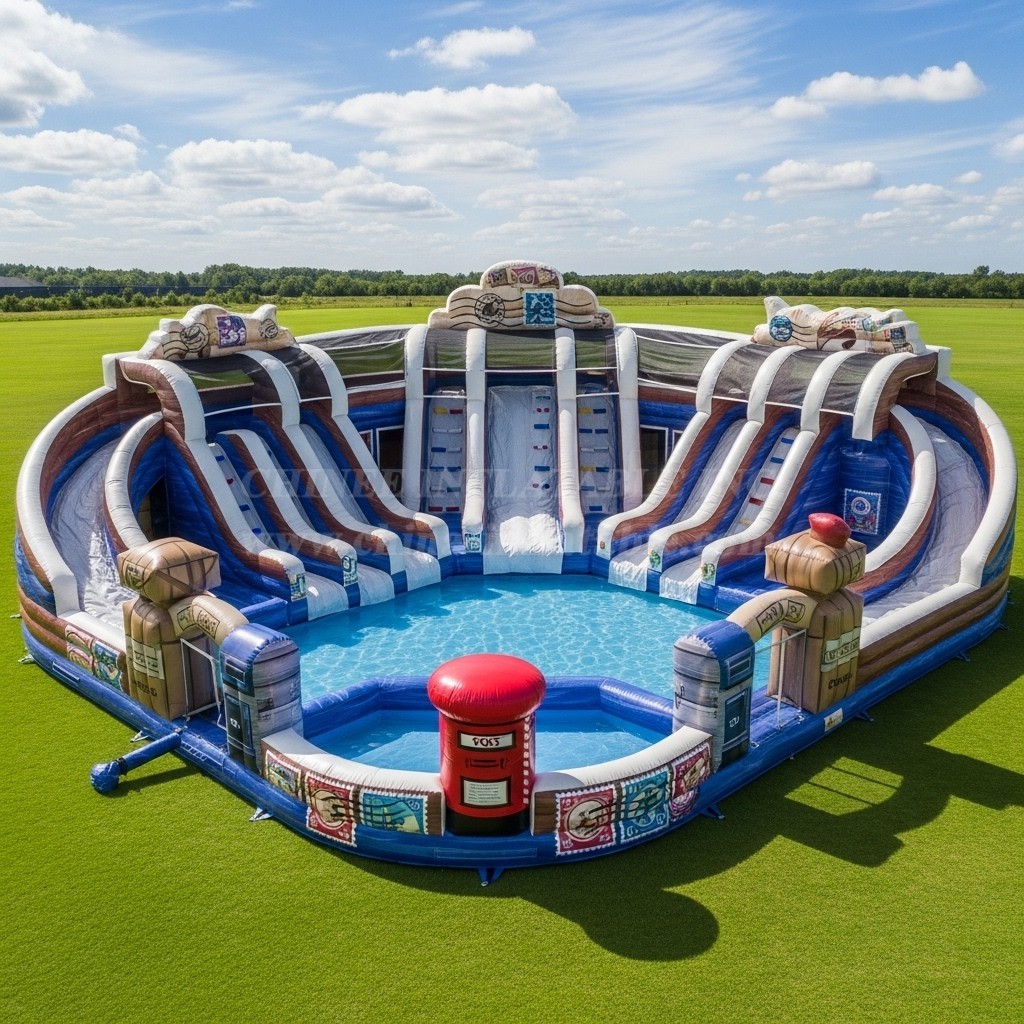 Pool3-516 Post Office Theme Pool Water Park