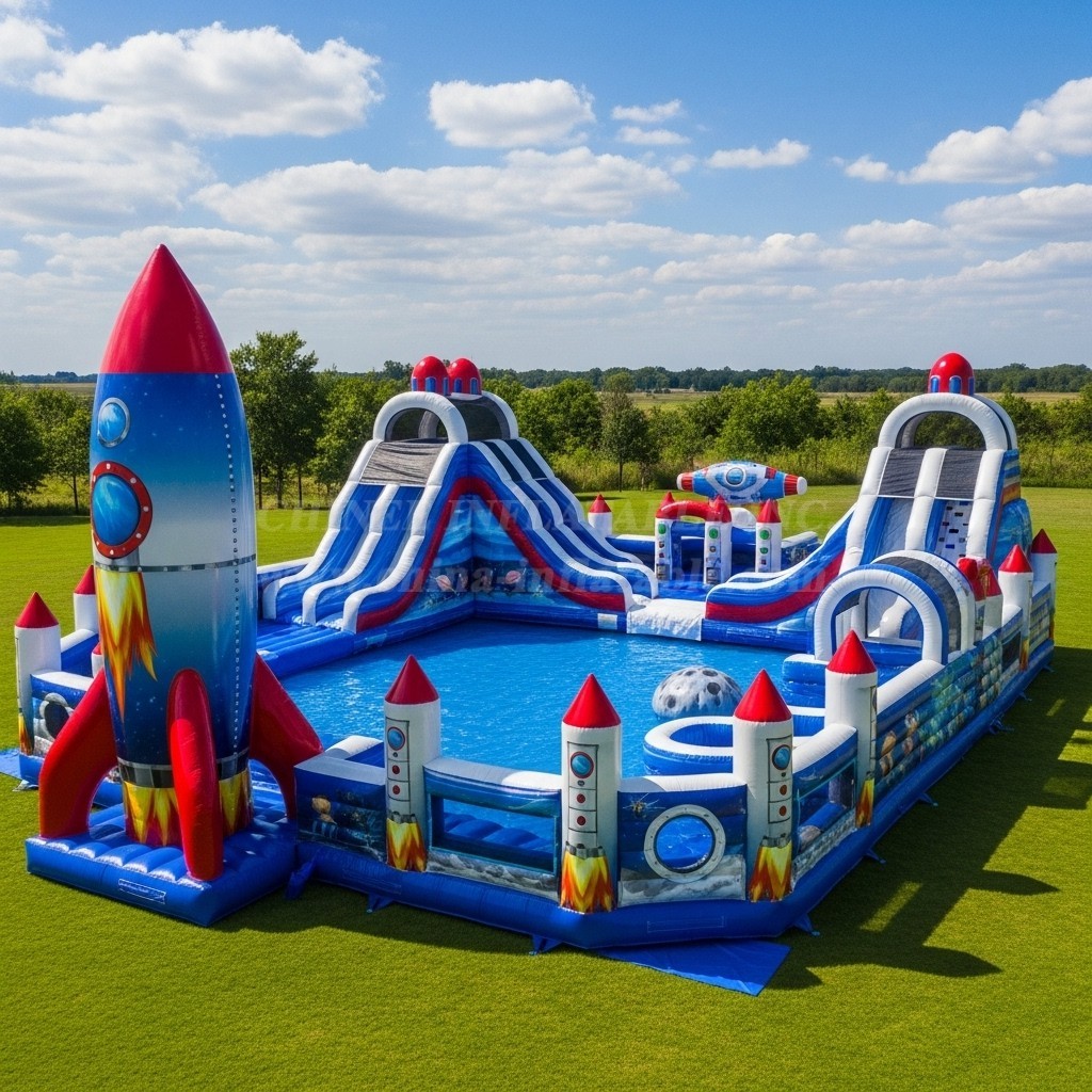 Pool3-522 Rocket Theme Pool Water Park