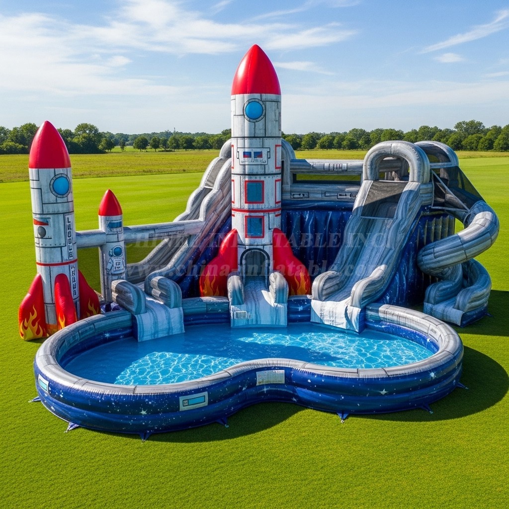 Pool3-523 Rocket Theme Pool Water Park