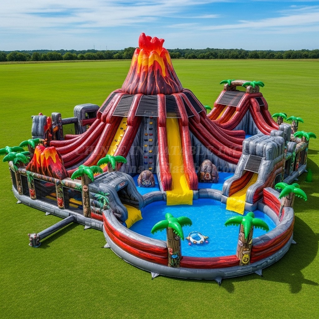 Pool3-543 Volcano Theme Pool Water Park