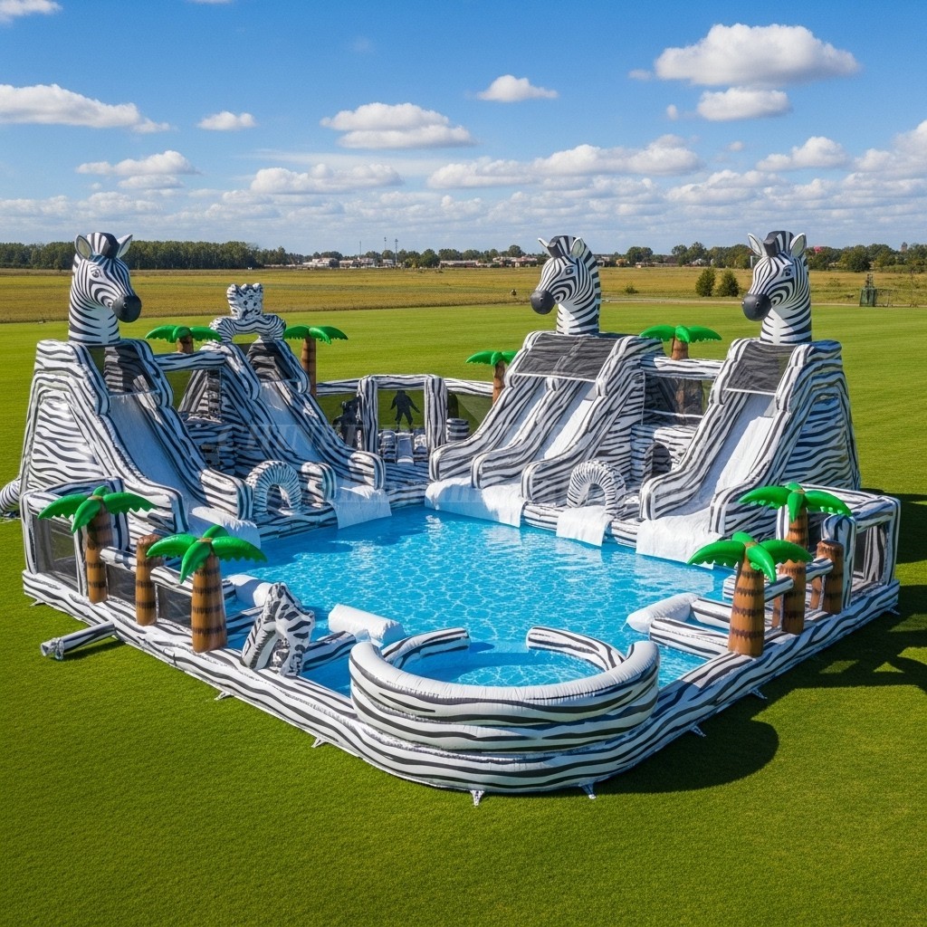 Pool3-552 Zebra Theme Pool Water Park