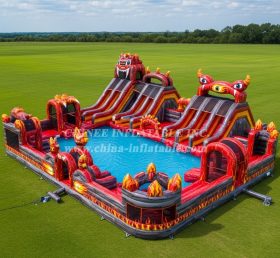 Pool3-573 Blaze Monster Theme Pool Water Park