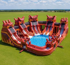 Pool3-574 Blaze Monster Theme Pool Water Park