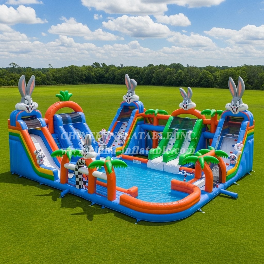 Pool3-629 Looney Tunes Theme Pool Water Park