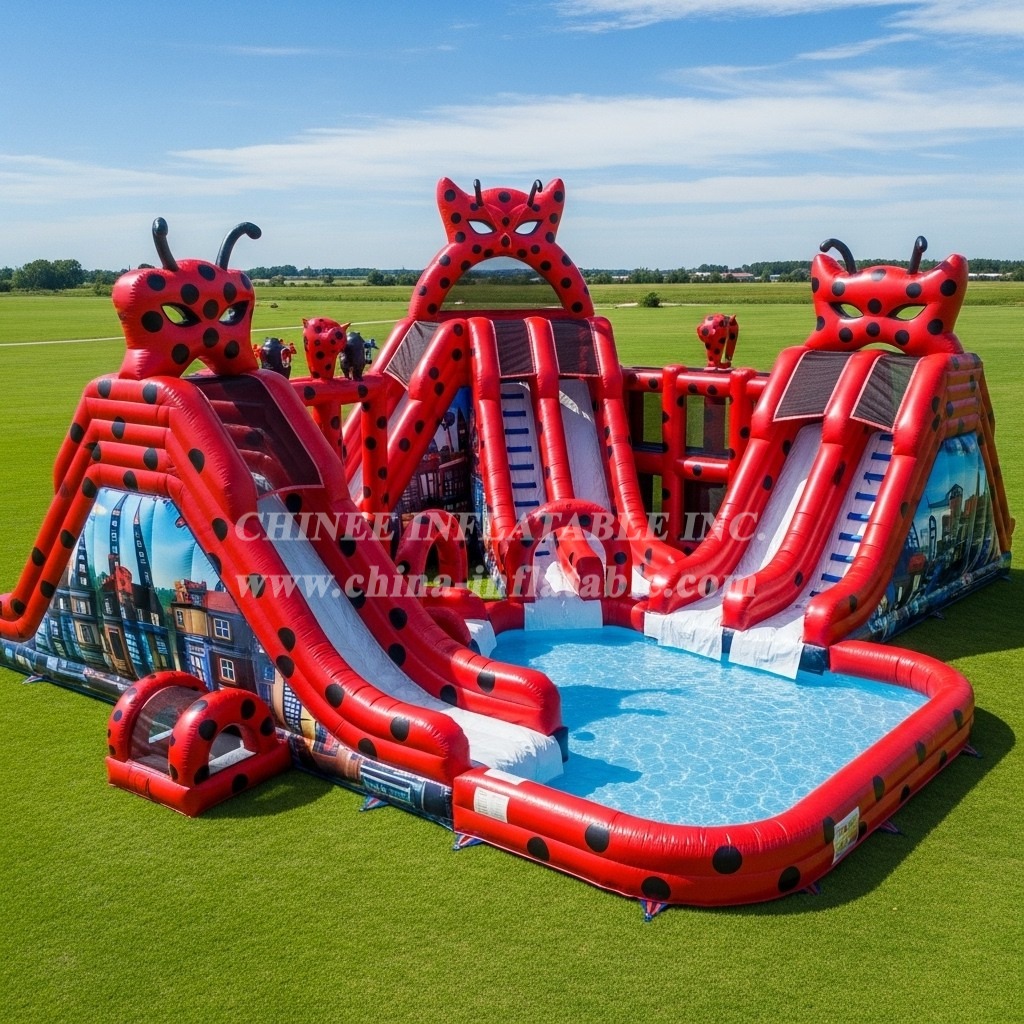 Pool3-641 Miraculous Ladybug Theme Pool Water Park