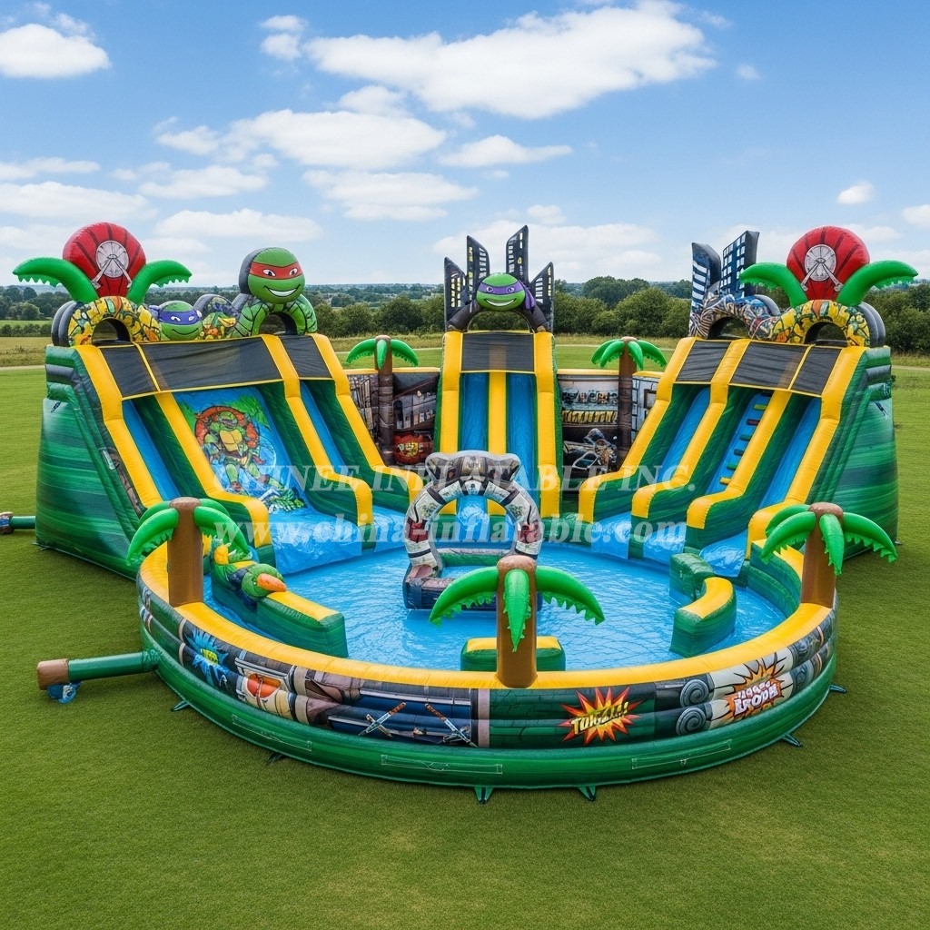 Pool3-655 Ninja Turtles Theme Pool Water Park