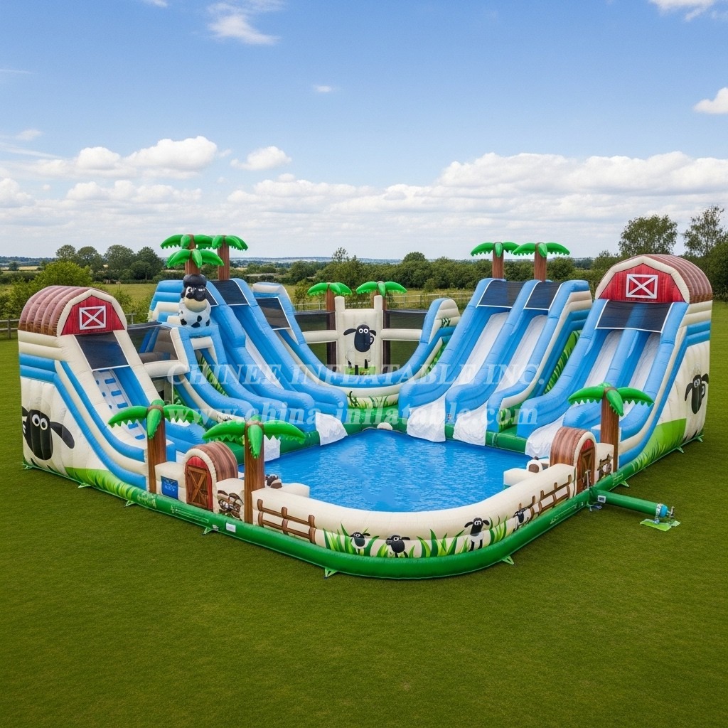 Pool3-682 Shaun the Sheep Theme Pool Water Park