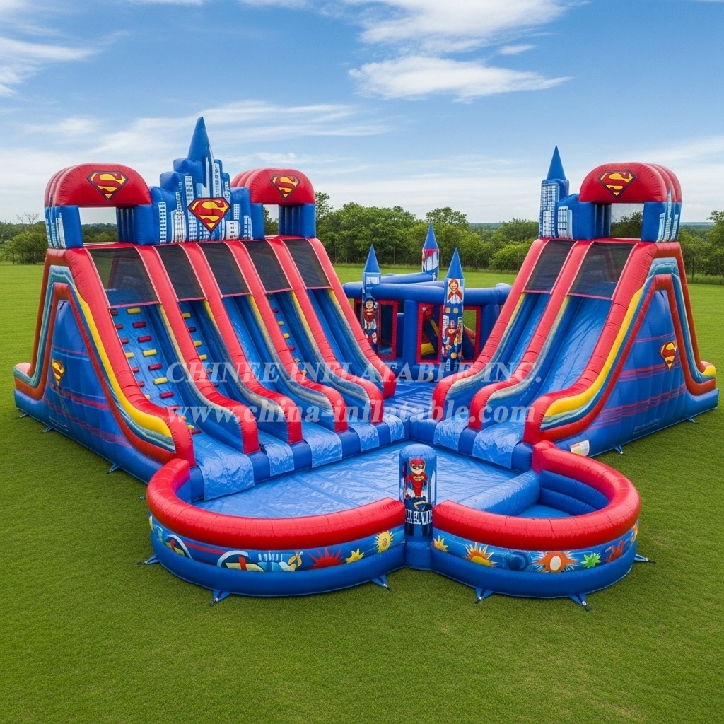 Pool3-701 Superman Theme Pool Water Park