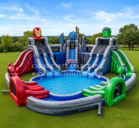 Pool3-708 The Avengers Theme Pool Water Park