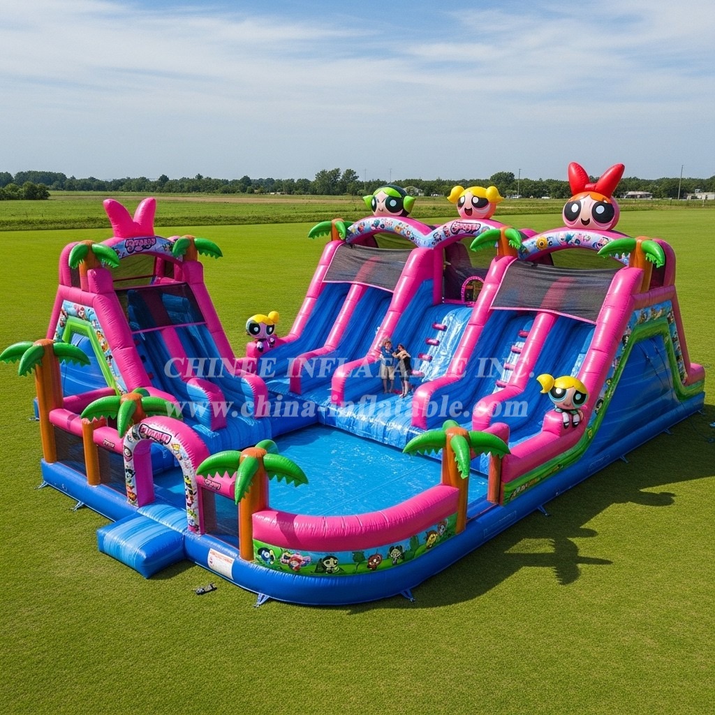 Pool3-719 The Powerpuff Girls Theme Pool Water Park