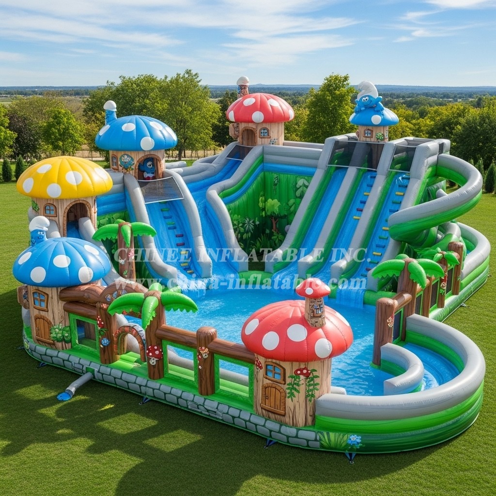 Pool3-723 The Smurfs Theme Pool Water Park