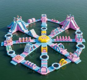 S412 Candy Theme Inflatable Water Park