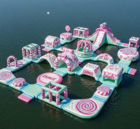 S413 Candy Theme Inflatable Water Park