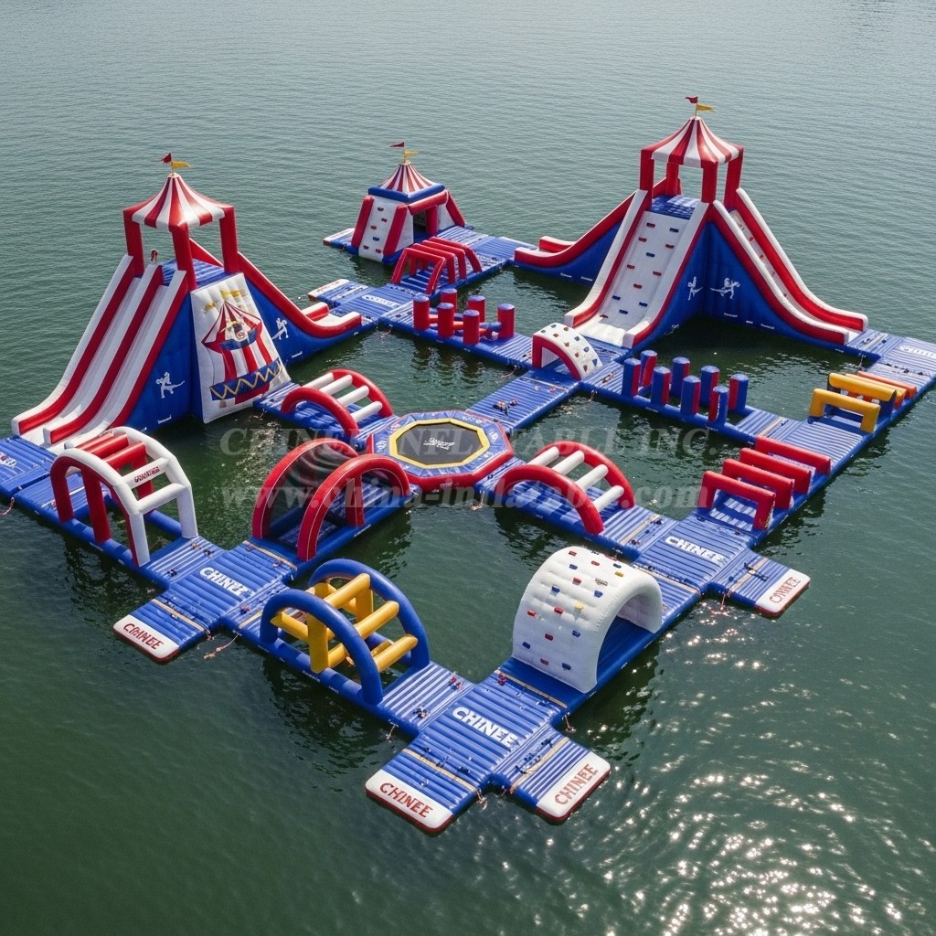 S421 Circus Theme Inflatable Water Park
