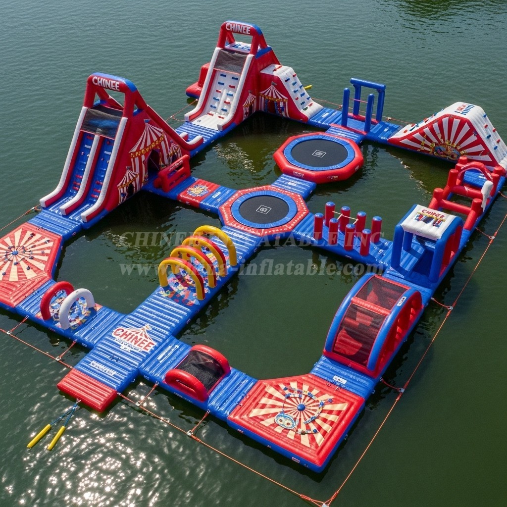 S422 Circus Theme Inflatable Water Park