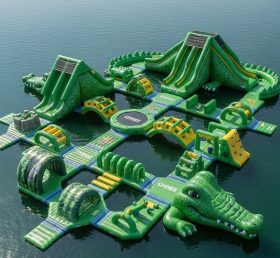 S426 Crocodile Theme Inflatable Water Park