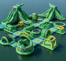 S428 Crocodile Theme Inflatable Water Park