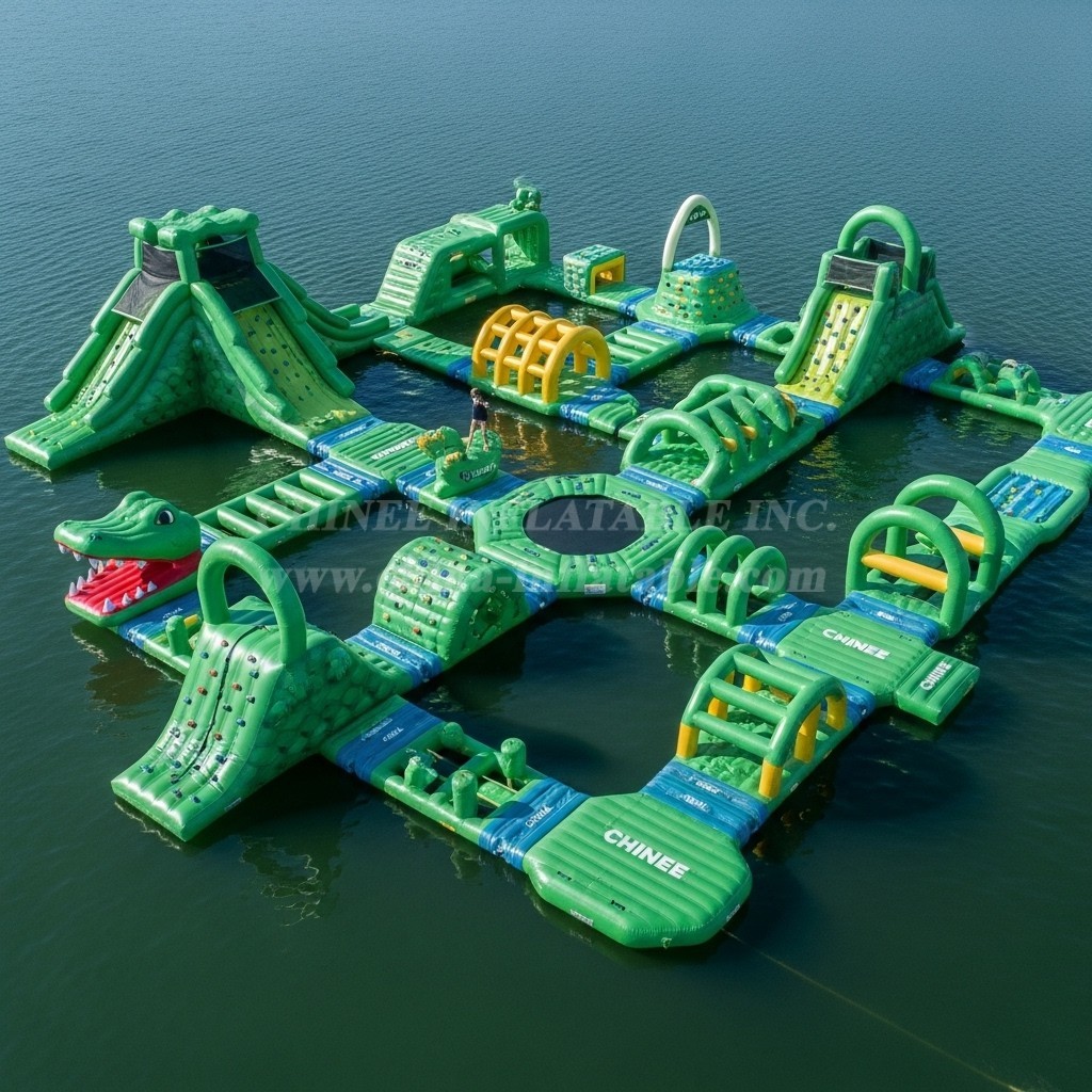S430 Crocodile Theme Inflatable Water Park