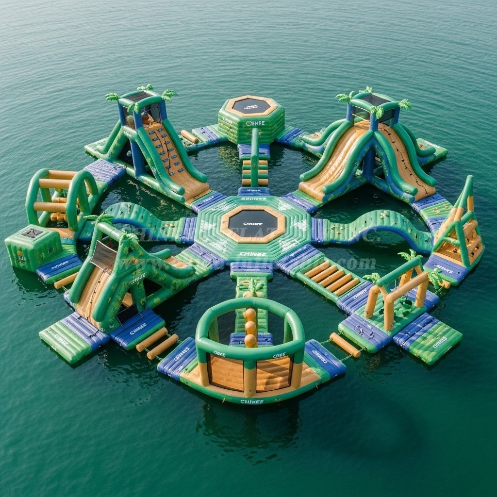 S432 Dinosaur Theme Inflatable Water Park