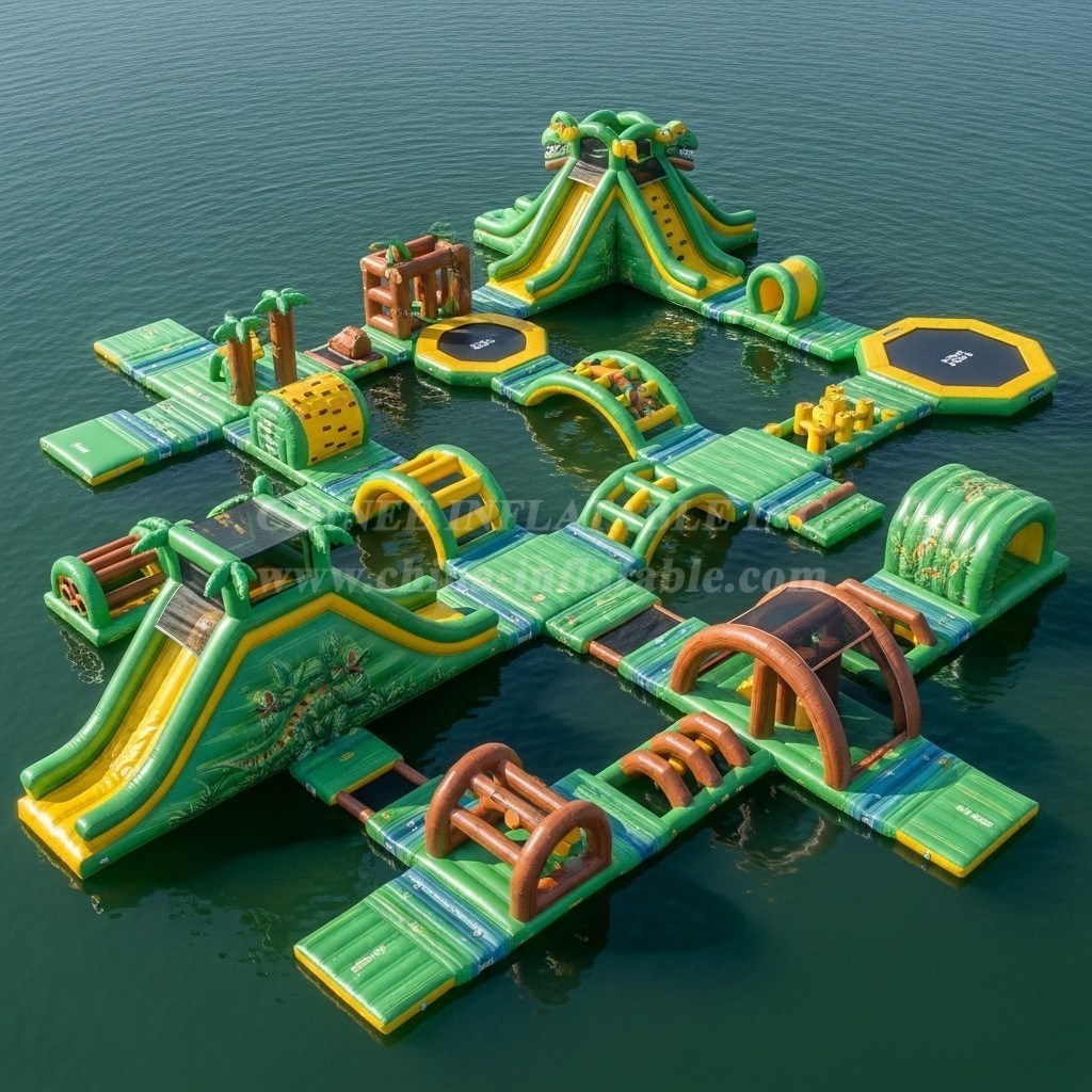 S435 Dinosaur Theme Inflatable Water Park