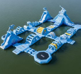 S439 Dolphin Theme Inflatable Water Park