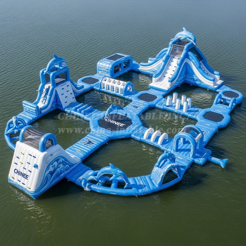 S440 Dolphin Theme Inflatable Water Park