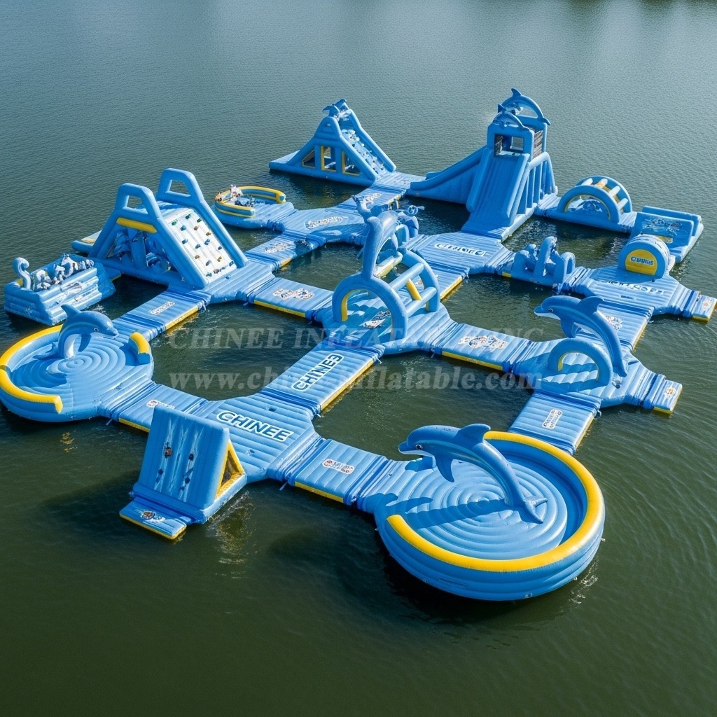 S441 Dolphin Theme Inflatable Water Park