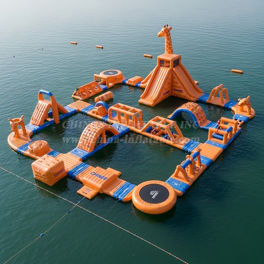 S478 Giraffe Theme Inflatable Water Park