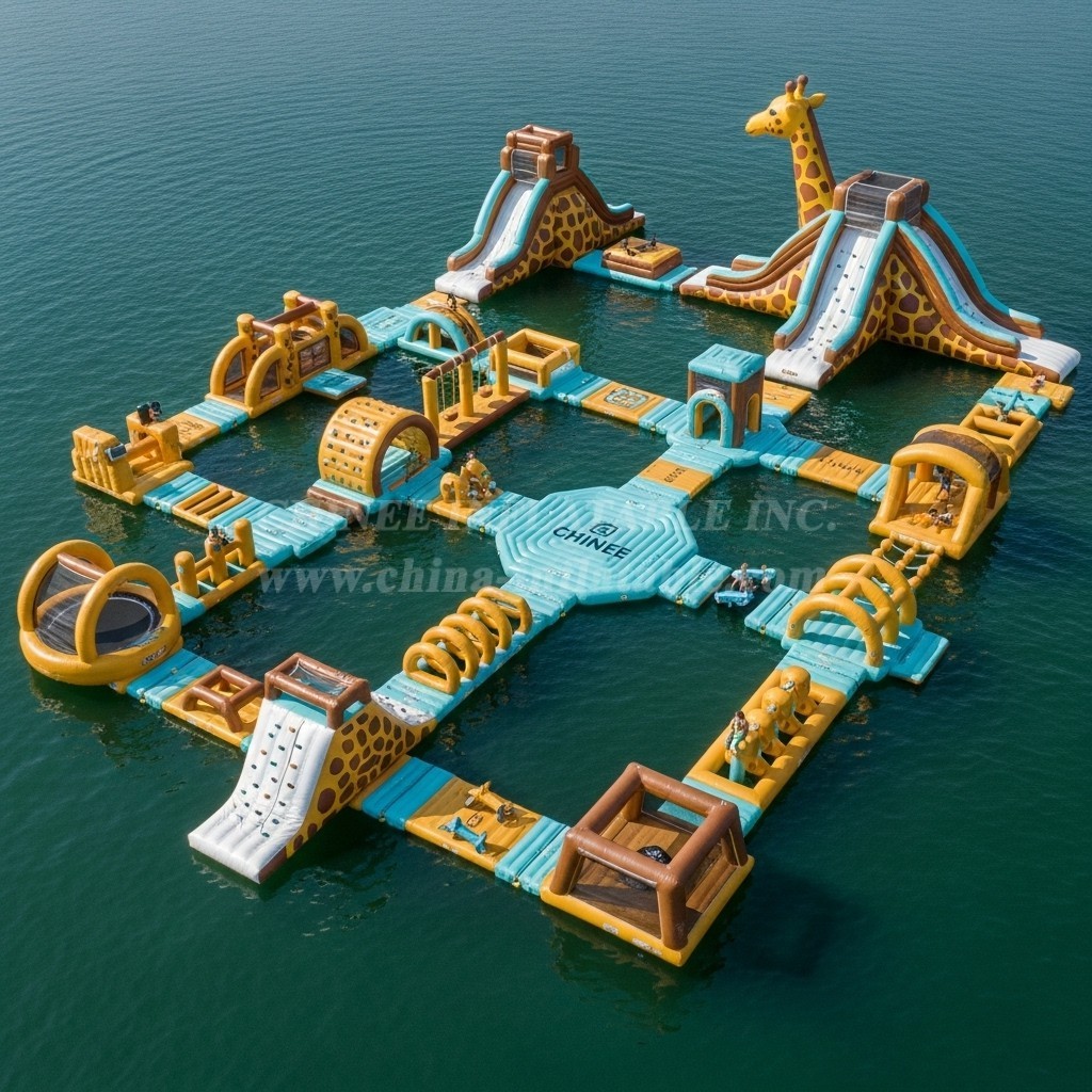 S481 Giraffe Theme Inflatable Water Park