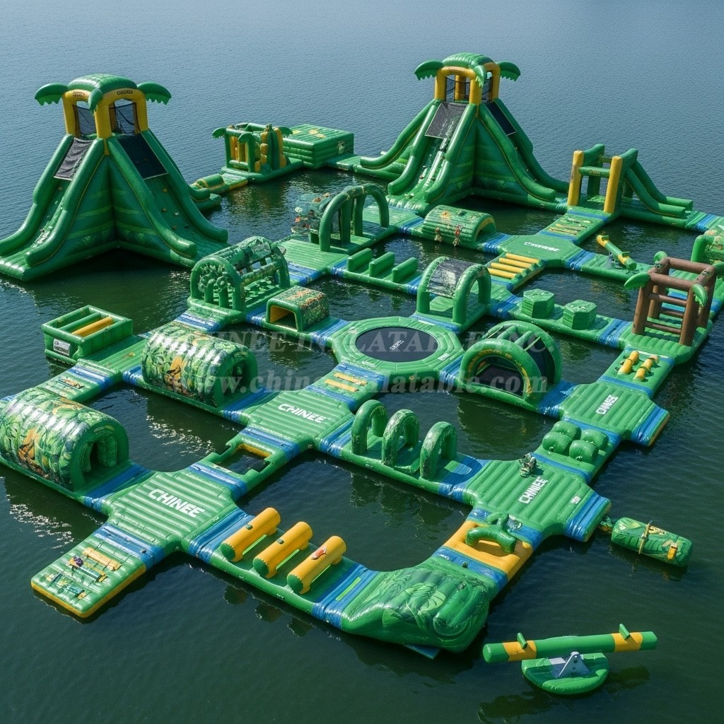 S488 Jungle Theme Inflatable Water Park