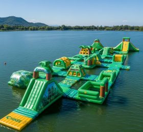 S490 Jungle Theme Inflatable Water Park