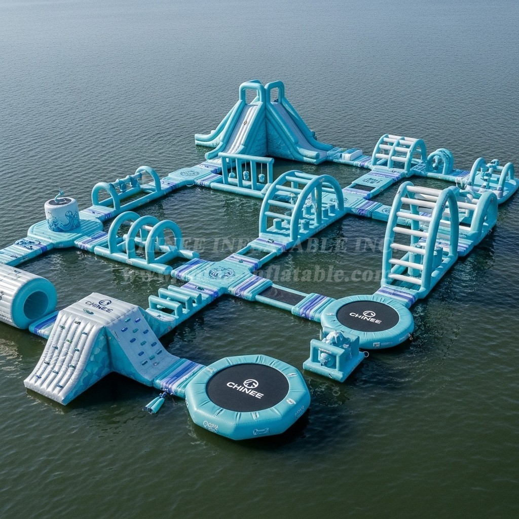 S498 Mermaid Theme Inflatable Water Park