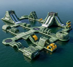 S512 Military Style Theme Inflatable Water Park