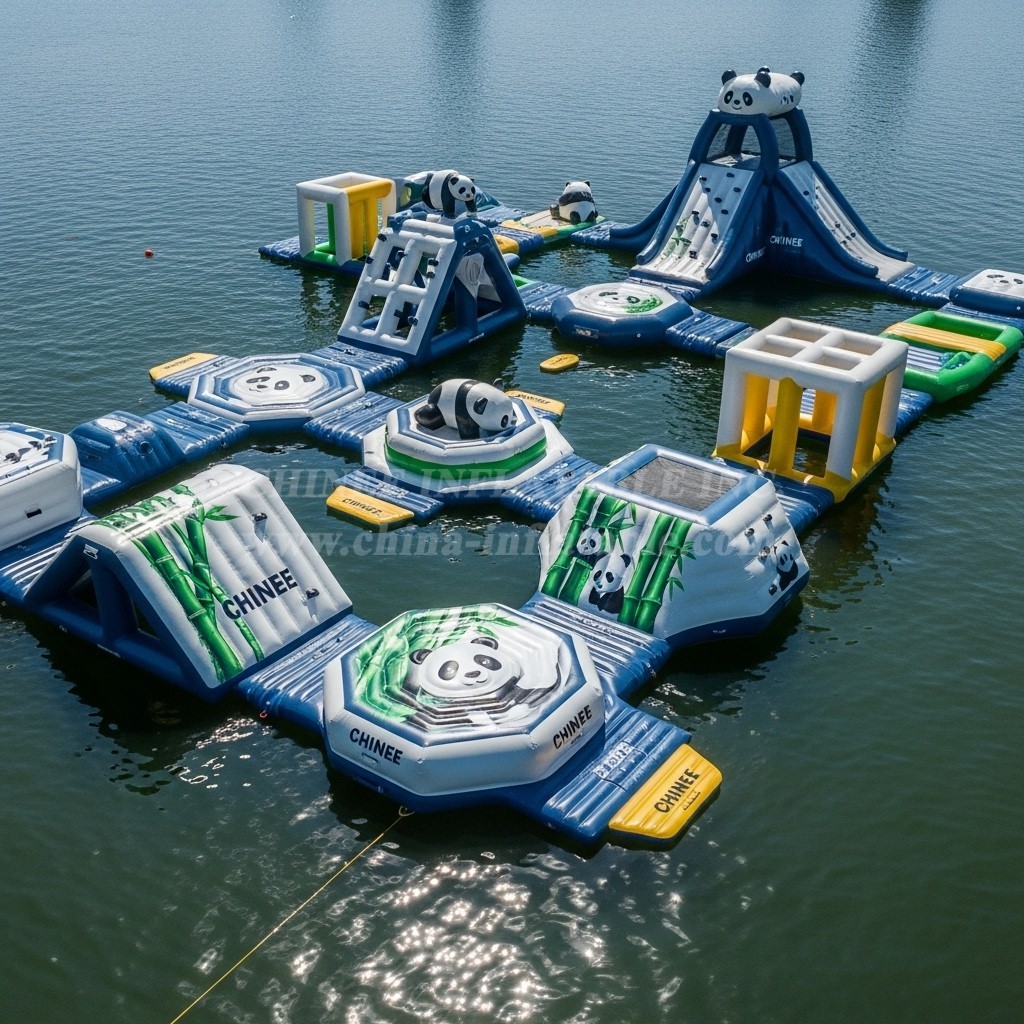 S531 Panda Theme Inflatable Water Park