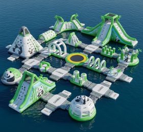 S534 Panda Theme Inflatable Water Park