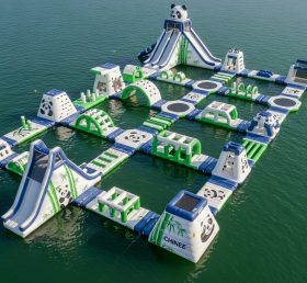S536 Panda Theme Inflatable Water Park