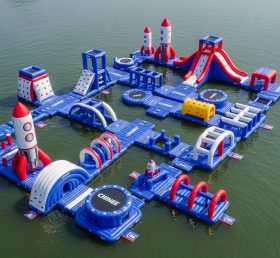 S548 Rocket Theme Inflatable Water Park