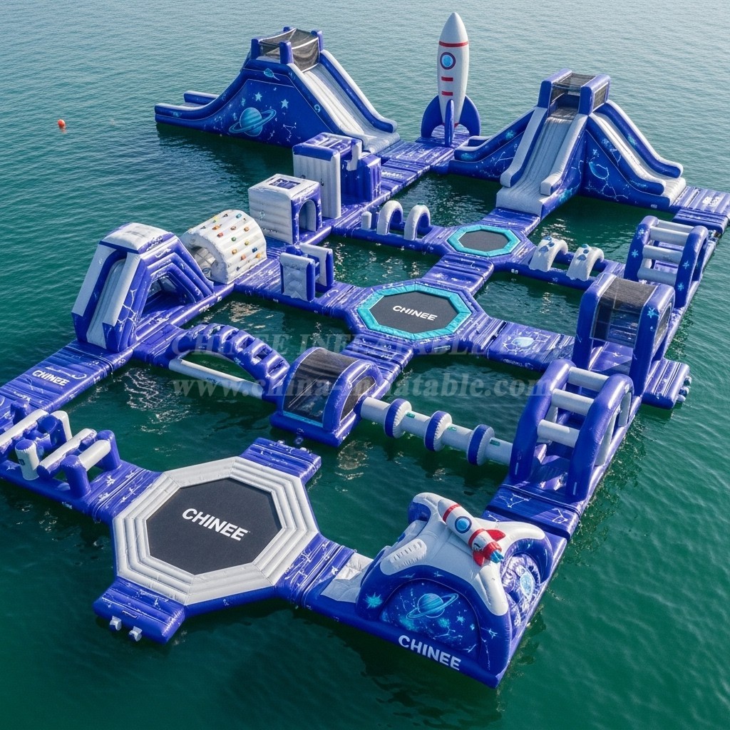 S561 Space Theme Inflatable Water Park