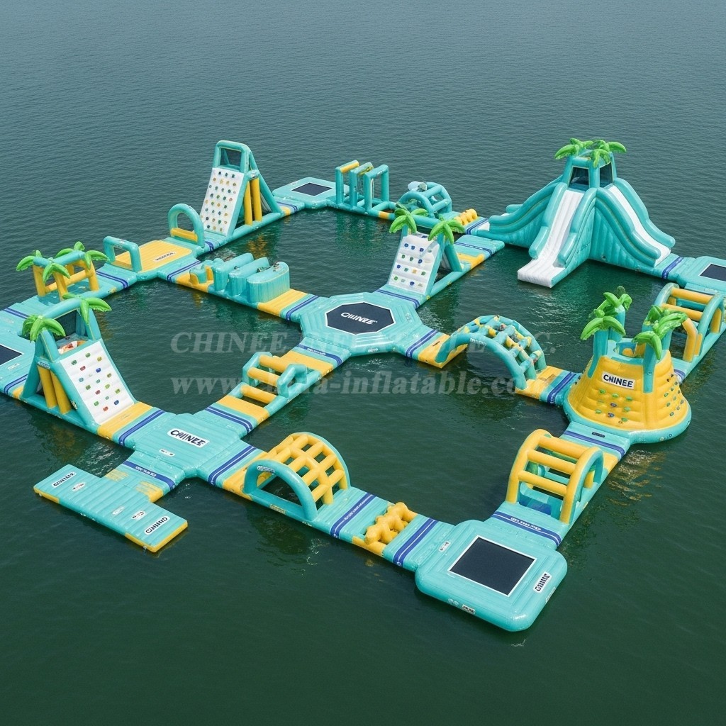 S571 Tropical Theme Inflatable Water Park