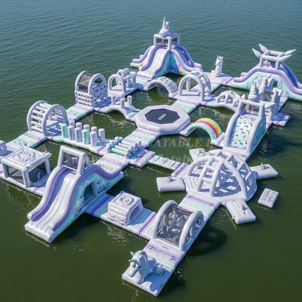 S575 Unicorn Theme Inflatable Water Park