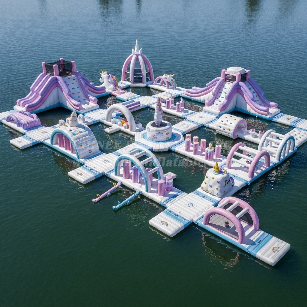 S579 Unicorn Theme Inflatable Water Park